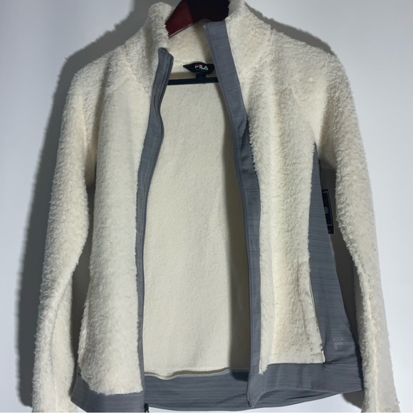 FILA Sport Tru-Dry & Tru-Warm Faux Fur Outer Front Pockets Zip Front Jacket XS - Picture 7 of 15
